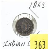 1863 Indian Head cent