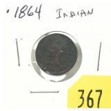 1864 Indian Head cent