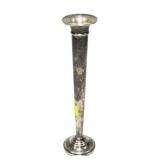 Sterling silver trumpet vase