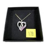 Sterling silver channel set pink sapphire mother