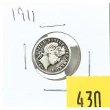 1911 Barber dime