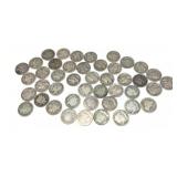 x44- Dimes, 90% silver, -x44 dimes, Sold by the