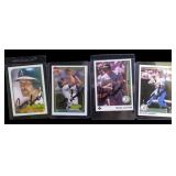 Lot, 4 Carney Lansford signed baseball cards,