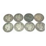 x8- Barber half dollars, -x8 half dollars, Sold by