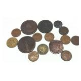 Lot of U.S. and world coins, 15 pcs.