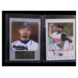 Lot, 2 Beau Kemp signed baseball cards, see photos