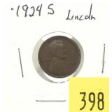 1924-S Lincoln cent