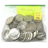 x50- Half dollars, 40% silver, -x50 half dollars,
