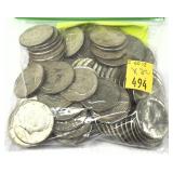 x80- Half dollars, 40% silver, -x80 half dollars,