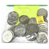 x32- Half dollars, 40% silver, -x32 half dollars,