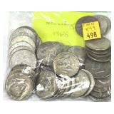 x49- Half dollars, 40% silver, -x49 half dollars,