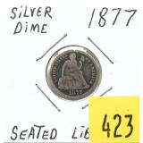 1877 Seated Liberty dime