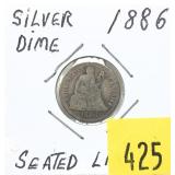 1886 Seated Liberty dime