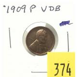 1909 VDB Lincoln cent