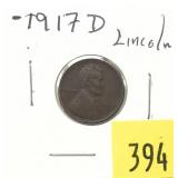 1917-D Lincoln cent