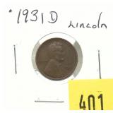 1931-D Lincoln cent