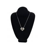 Sterling silver 18" box chain with sterling and