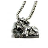 Sterling silver 29.5" box chain with .800 silver