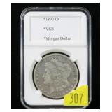 1890-CC Morgan dollar, VG