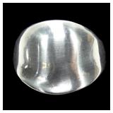 Sterling silver modernist style ring, size 8,