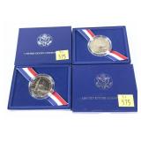 x2- 1986 Proof Liberty half dollars, 90% silver,