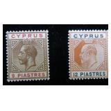 Cyprus 57 WMK 3, MH; 84 WMK 4, MH, CV $87