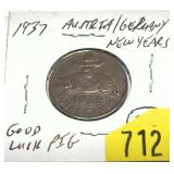 1937 New Years token