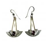 Sterling silver with gold wash pink tourmaline
