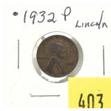 1932 Lincoln cent