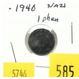 1940 German 1 pfennig