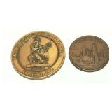 Lot of tokens, 2 pcs.