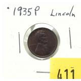 1935 Lincoln cent