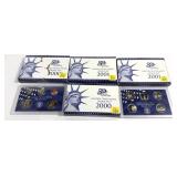 x4- Proof sets: 2- 2000, 2- 2001, -x4 sets, Sold