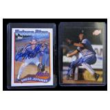 Lot, 2 signed baseball cards, Bartolo Colon &