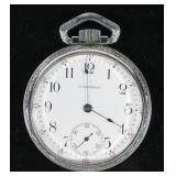 Waltham Model 6 7-jewel 16 size open face pocket