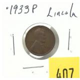 1933 Lincoln cent