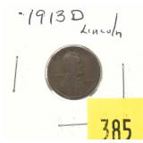 1913-D Lincoln cent