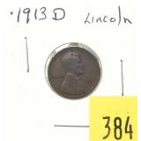 1913-D Lincoln cent