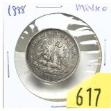 1888 Mexican 25 cents