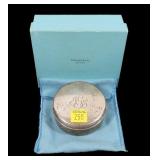 Tiffany & Co. sterling trinket box with box,