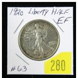1920 Walking Liberty half dollar