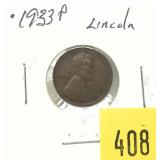 1933 Lincoln cent