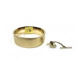 Lot, 12K gold filled hinged bangle bracelet and