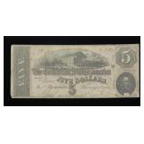 $5 Confederate States note, series of 1869
