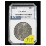 1902-O Morgan dollar, PCI slab certified MS-65