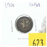1920 Cuban 10 cents