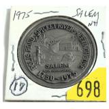 1975 Salem, New Hampshire token