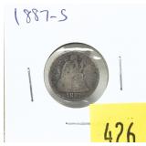 1887-S Seated Liberty dime