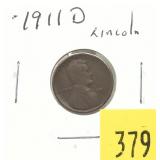 1911-D Lincoln cent
