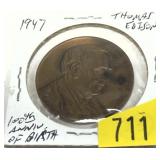 1947 Edison token
